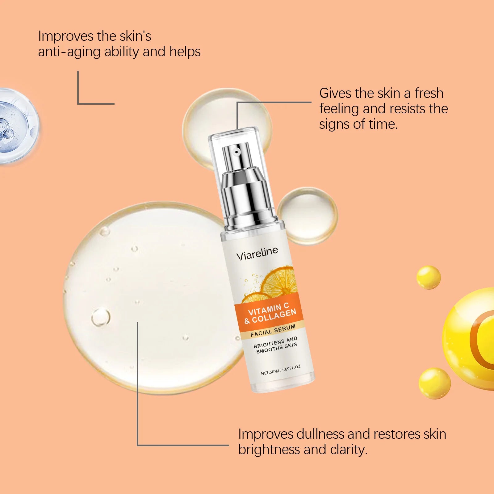 Viareline Face Serum 50ml – Oil Control & Brightening Skincare