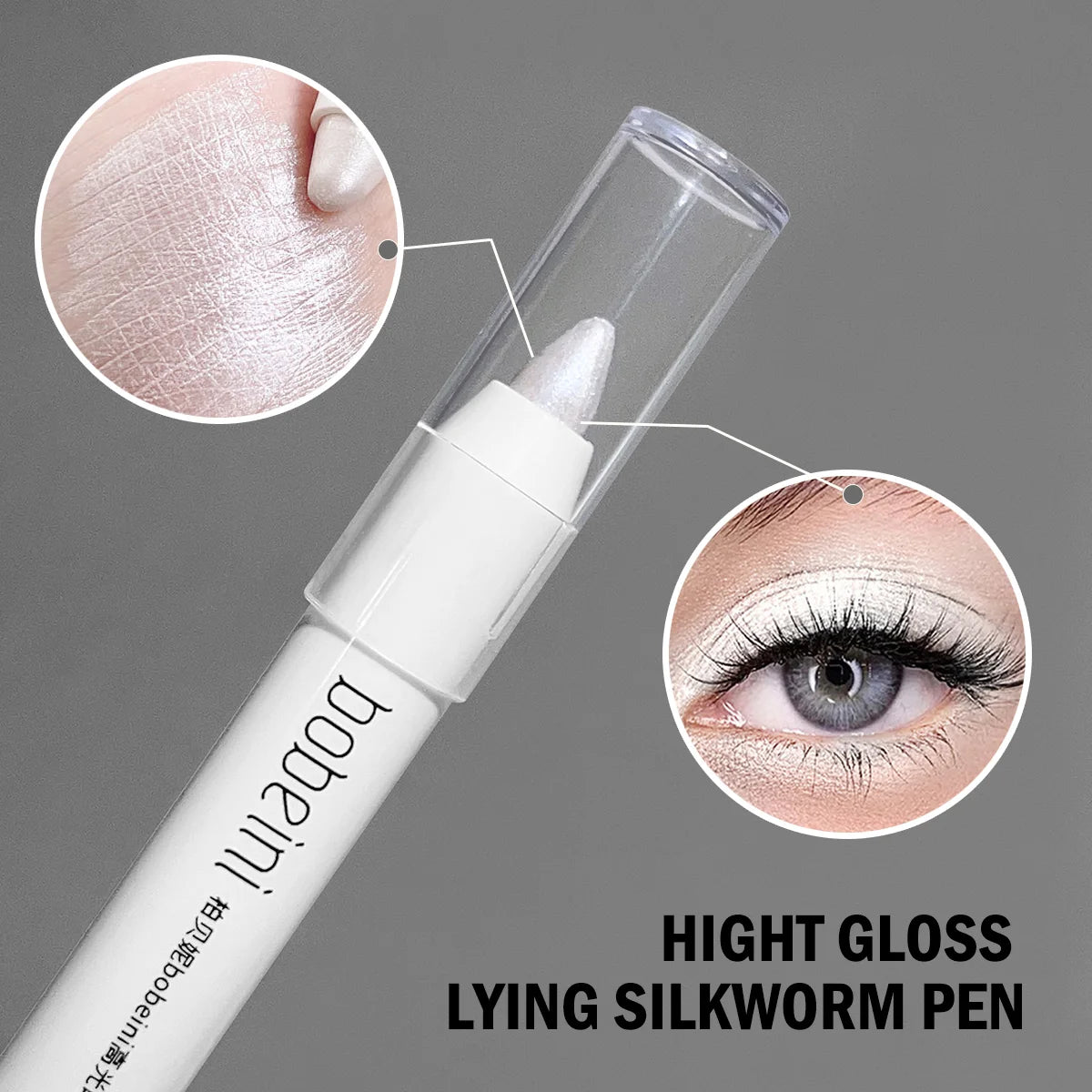 Silkworm Eyeshadow & Highlighter Stick – Matte & Pearlescent Brightening Pencil