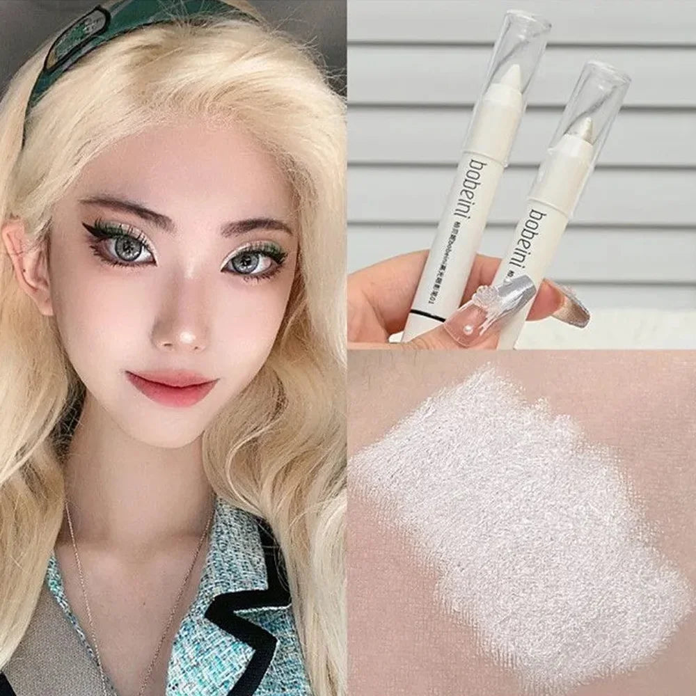 Silkworm Eyeshadow & Highlighter Stick – Matte & Pearlescent Brightening Pencil