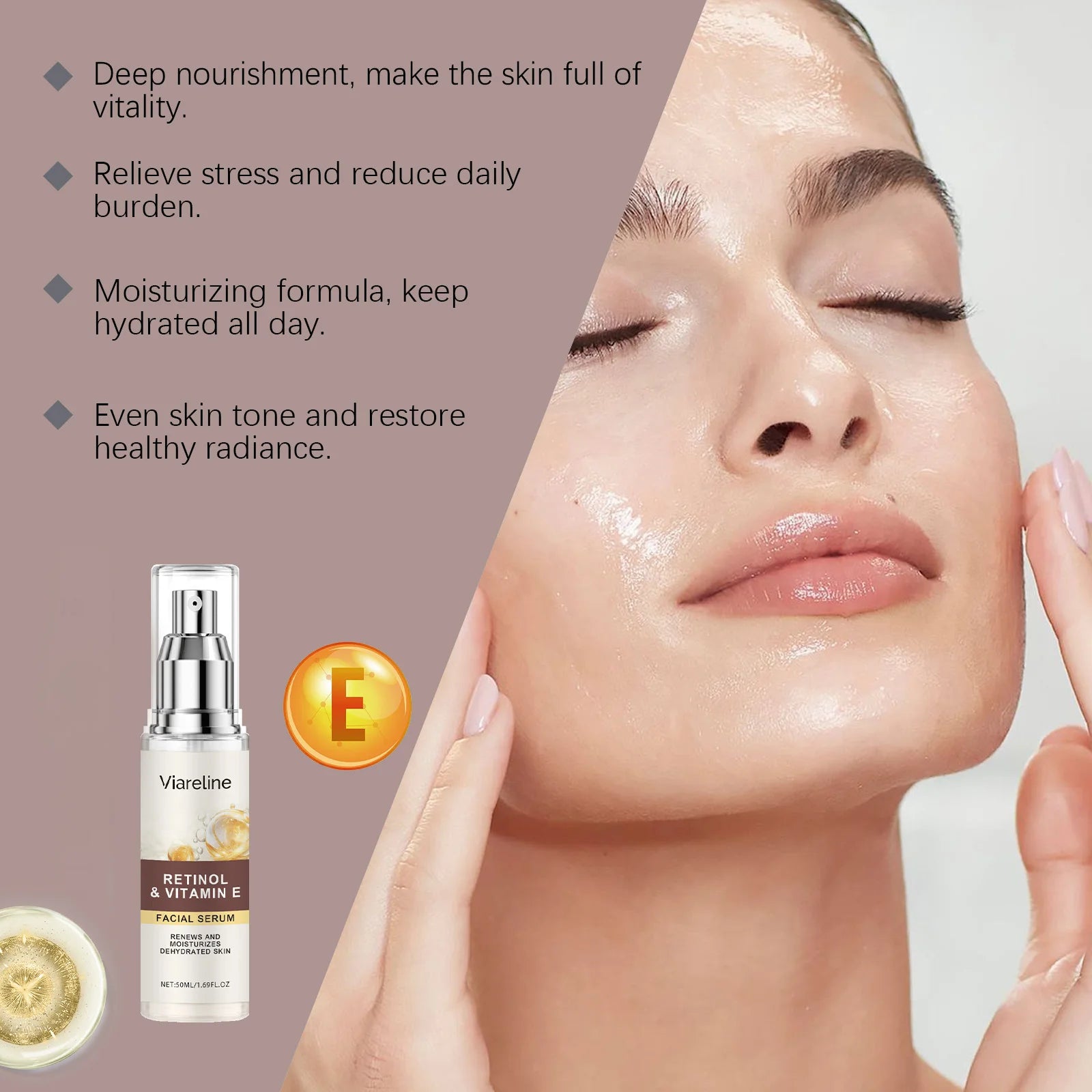 Viareline Face Serum 50ml – Oil Control & Brightening Skincare