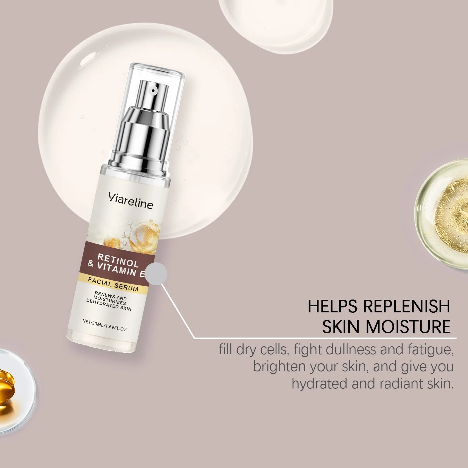 Viareline Face Serum 50ml – Oil Control & Brightening Skincare