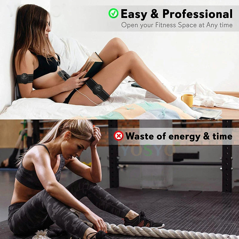 EMS Wireless Muscle Stimulator – Smart Abs & Body Slimming Trainer