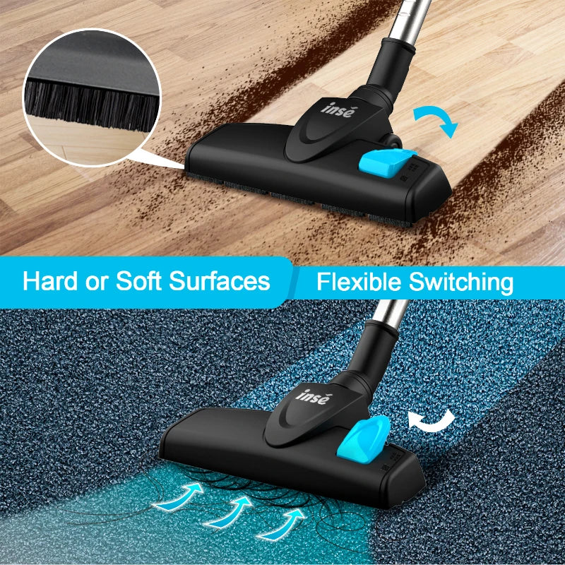 INSE I5 Corded Stick Vacuum – 18KPa Powerful Suction for Home & Pet Hair
