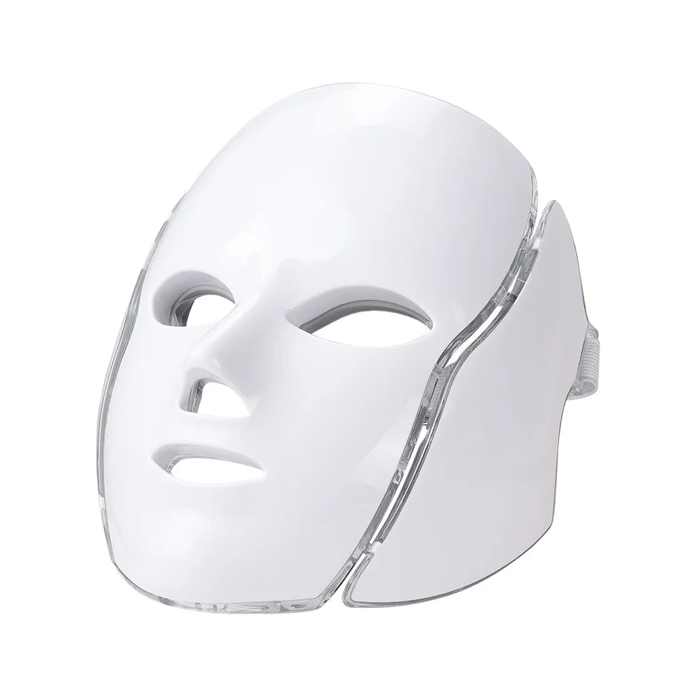 Foreverlily 7-Color LED Facial & Neck Mask – Skin Rejuvenation & Acne Therapy