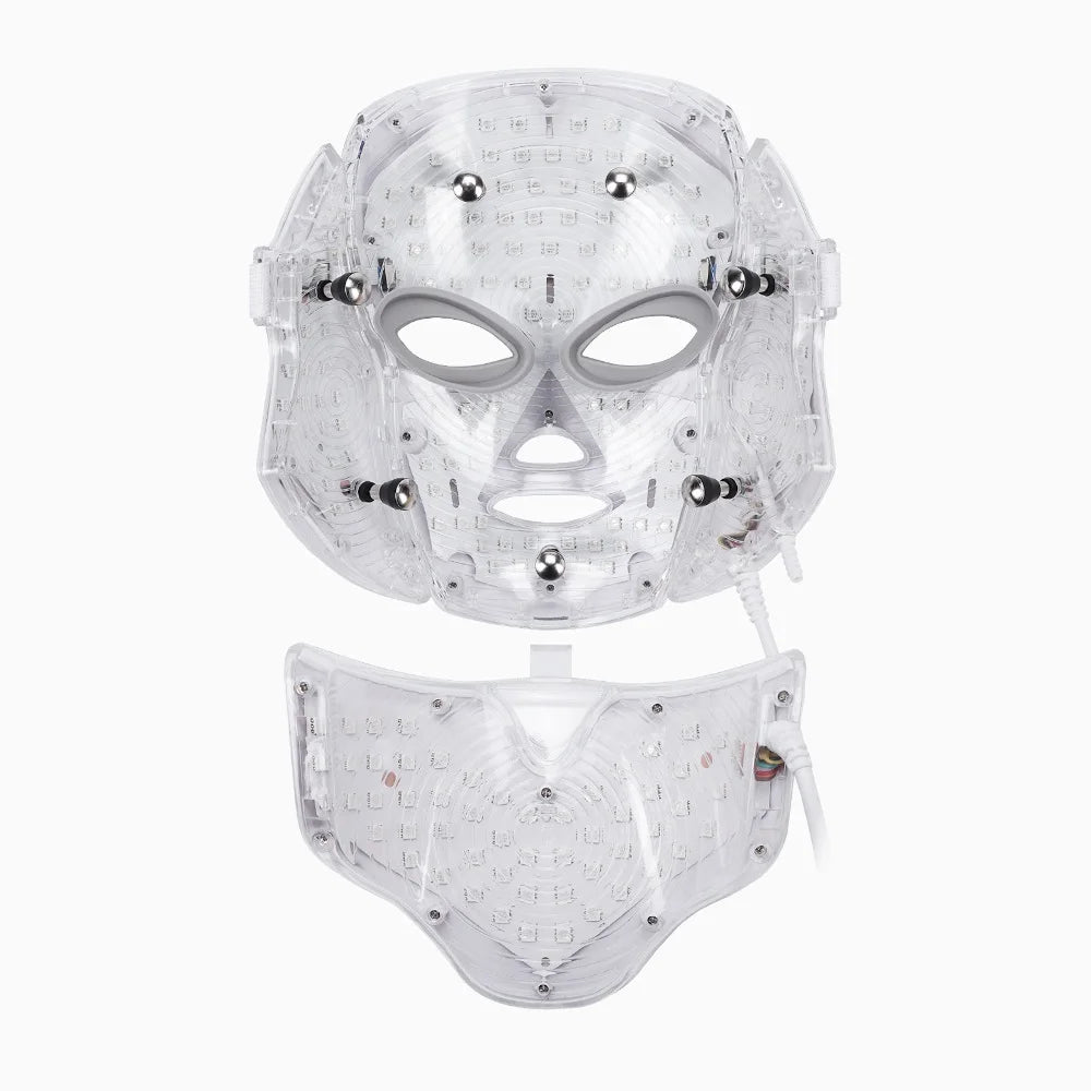 Foreverlily 7-Color LED Facial & Neck Mask – Skin Rejuvenation & Acne Therapy