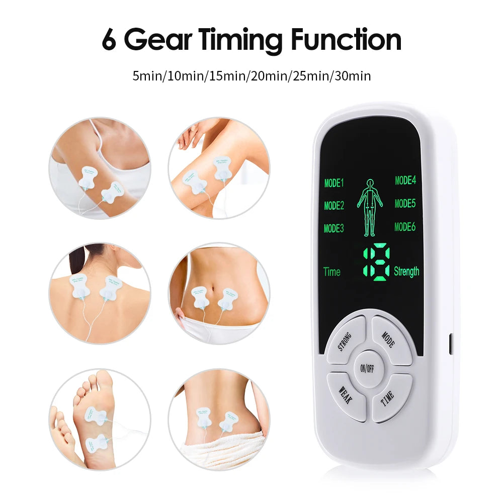 EMS Electric Muscle Stimulator – TENS Massager for Back, Neck & Body