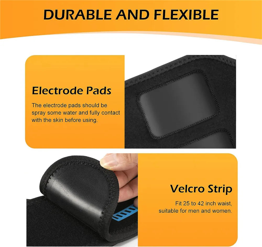 Smart EMS Abdominal Toning Belt – Muscle Stimulator for Waist, Arms & Legs