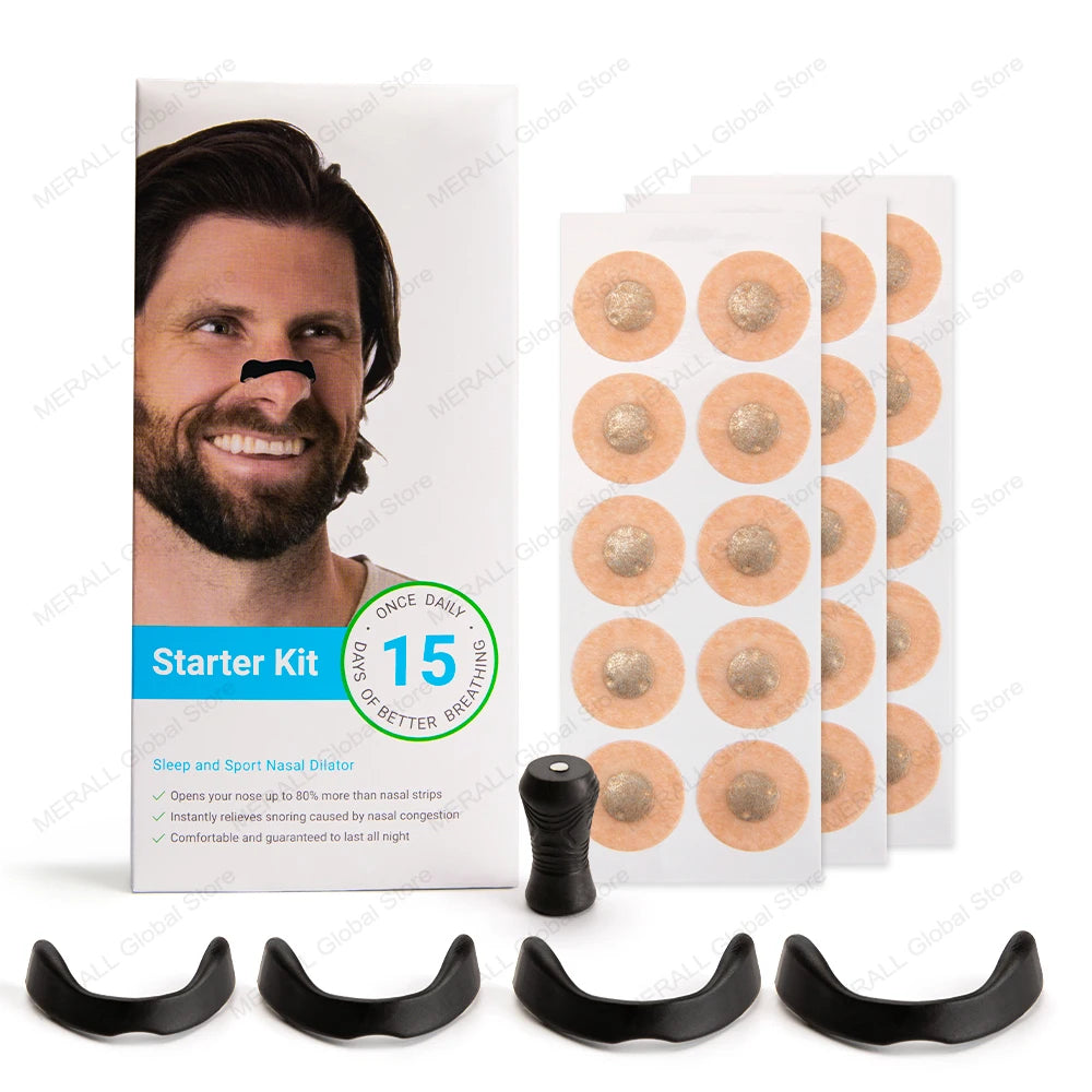 Sport Nasal Dilator Kit – Magnetic Nose Strips to Improve Breathing & Reduce Snoring