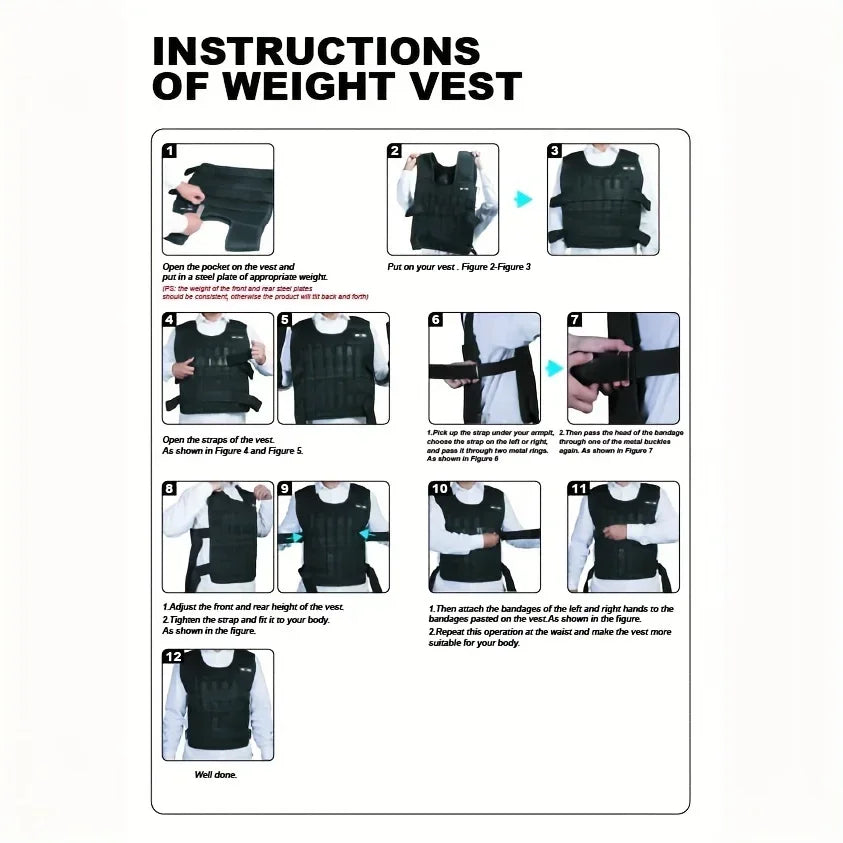 Adjustable Weight Vest & Weights Set – Ankle, Wrist & Strength Training Gear
