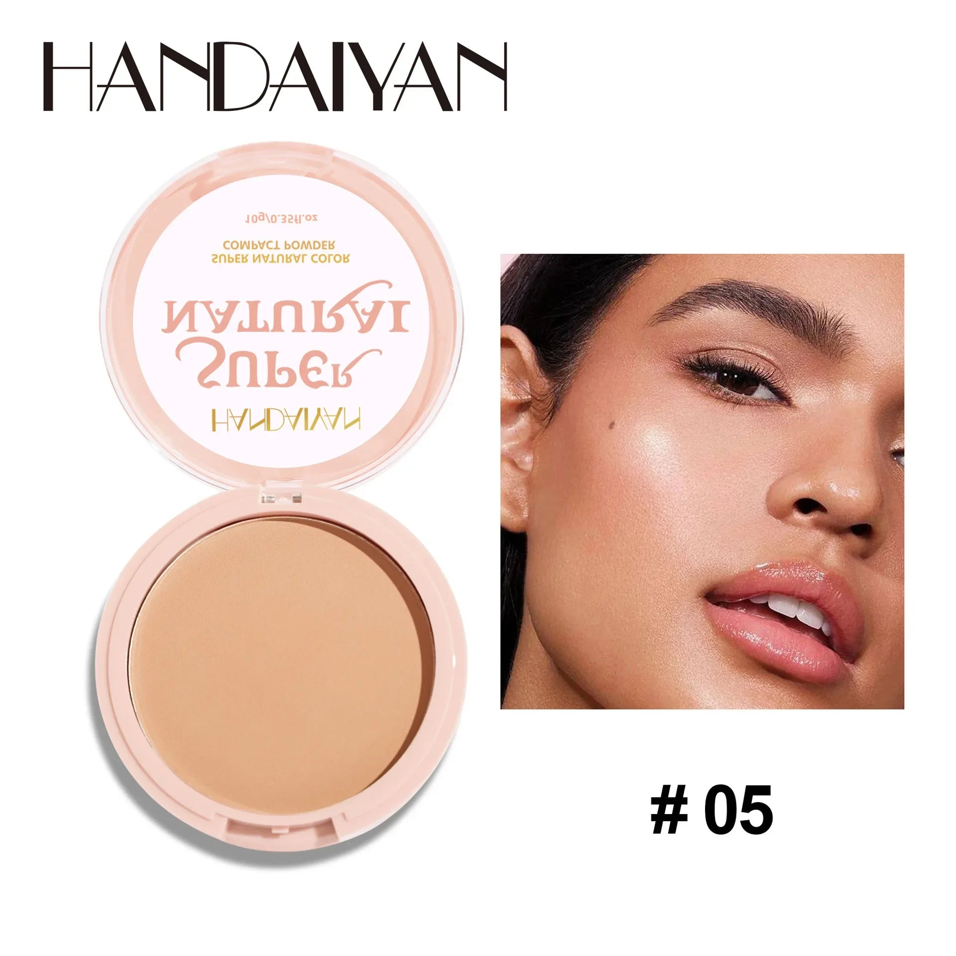 8 Color Matte Face Pressed Powder – 24 Hours Oil Control, Natural Setting Powder Foundation: