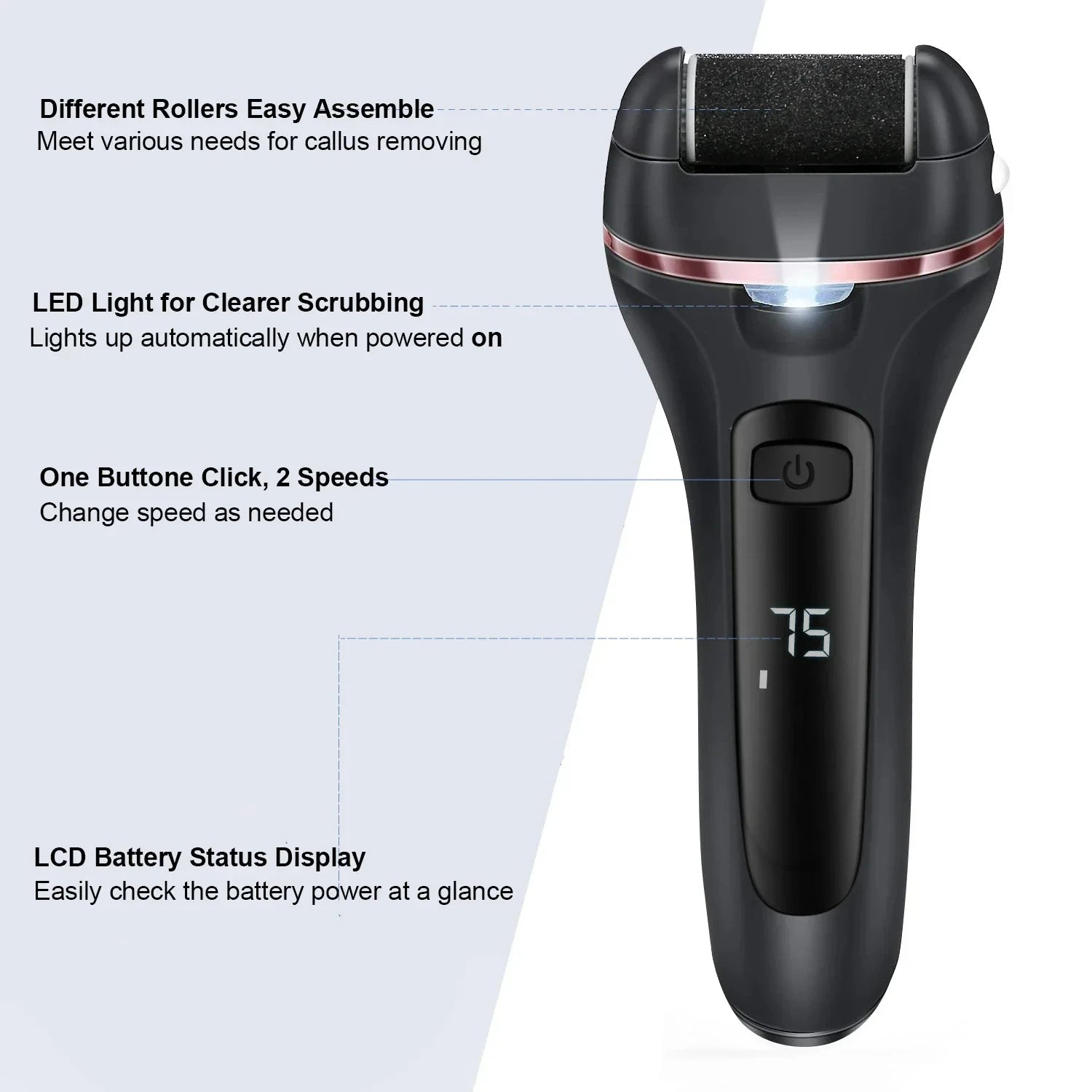 Electric Pedicure Grinder – Callus & Dead Skin Remover