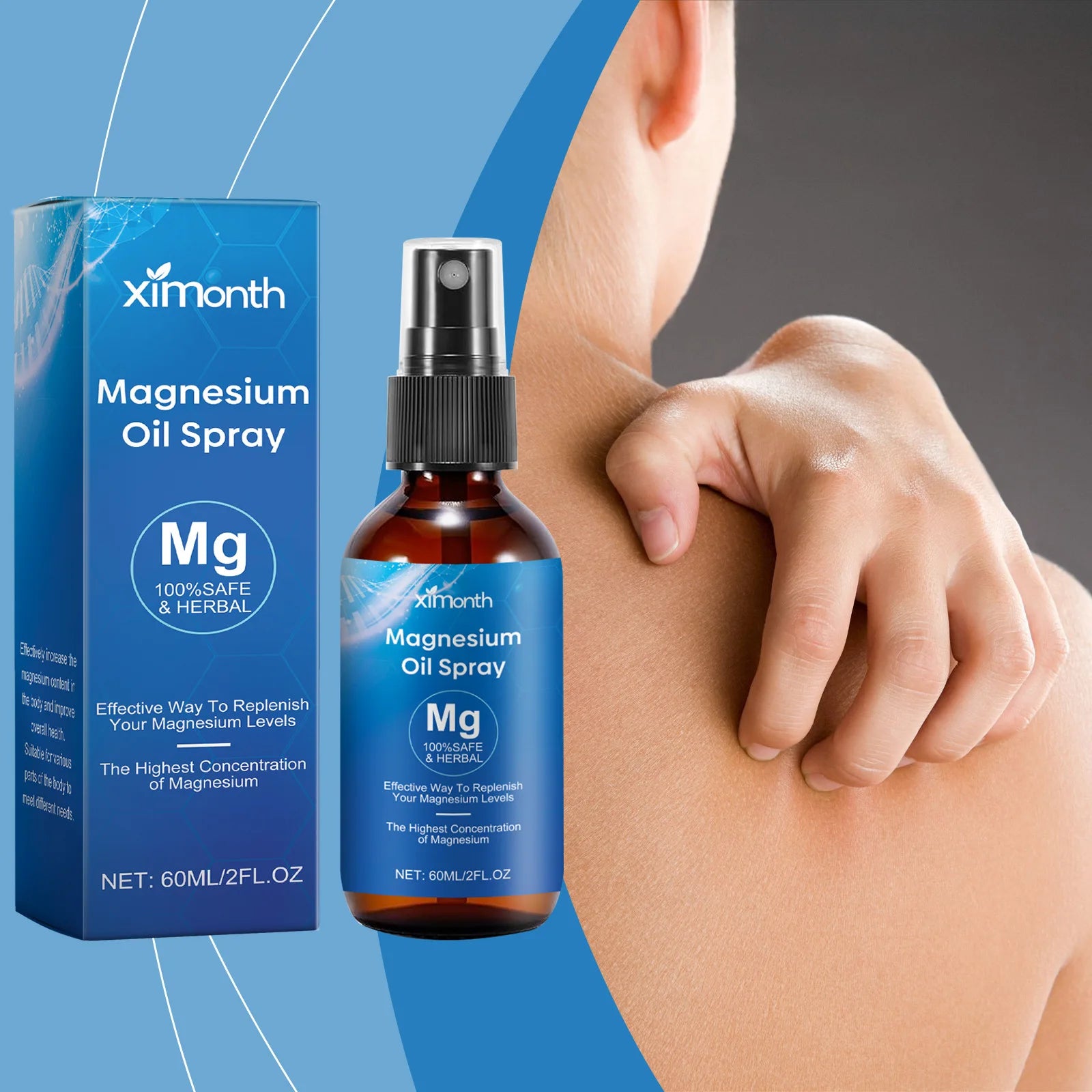 Pure Magnesium Oil Spray – Stress Relief & Sleep Support