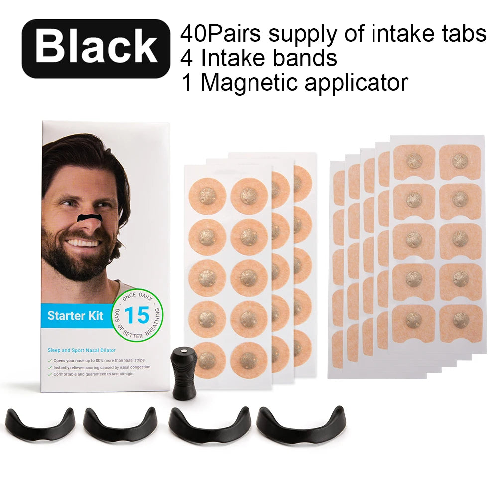 Sport Nasal Dilator Kit – Magnetic Nose Strips to Improve Breathing & Reduce Snoring