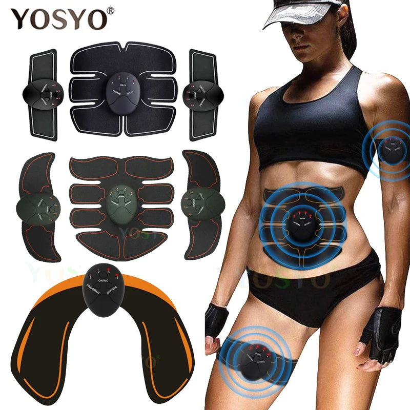 EMS Wireless Muscle Stimulator – Smart Abs & Body Slimming Trainer