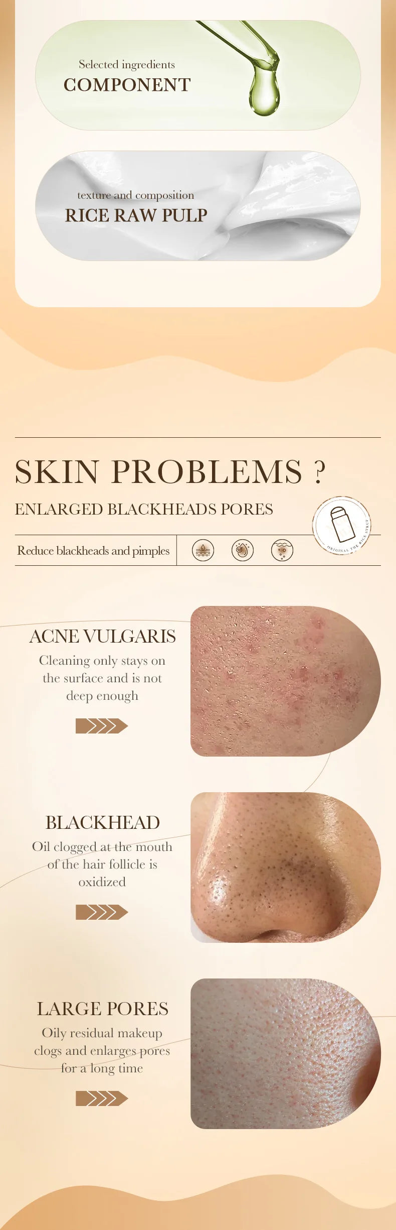 BIOAQUA White Rice Face Mask Stick – Moisturizing & Blackhead Removal