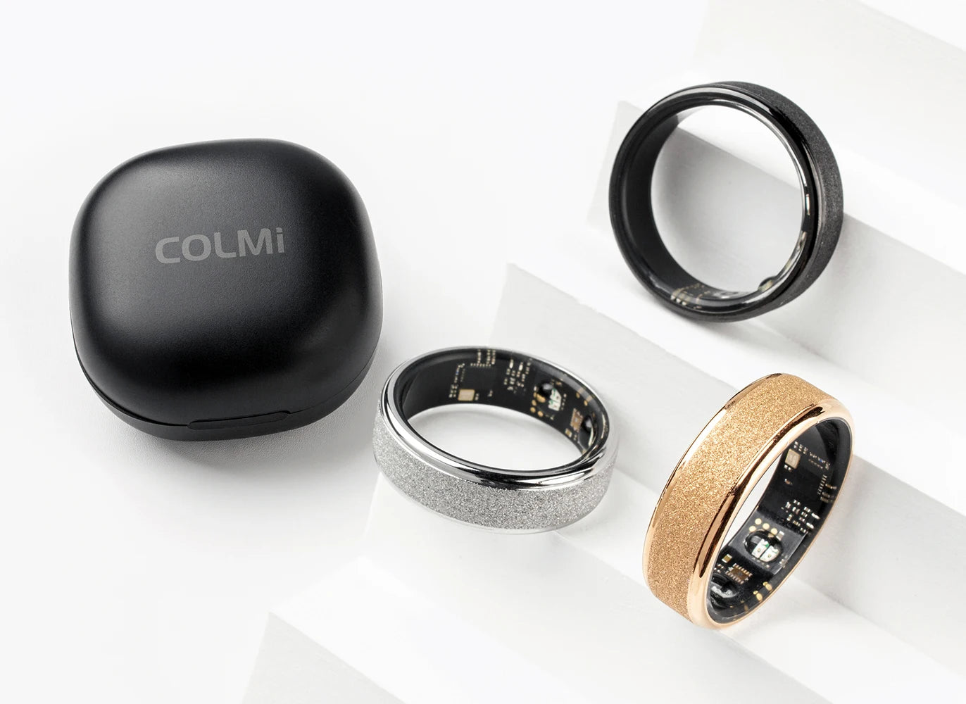 COLMI R10 Smart Ring – Health, Sleep Monitor & 5ATM Waterproof with Charging Case