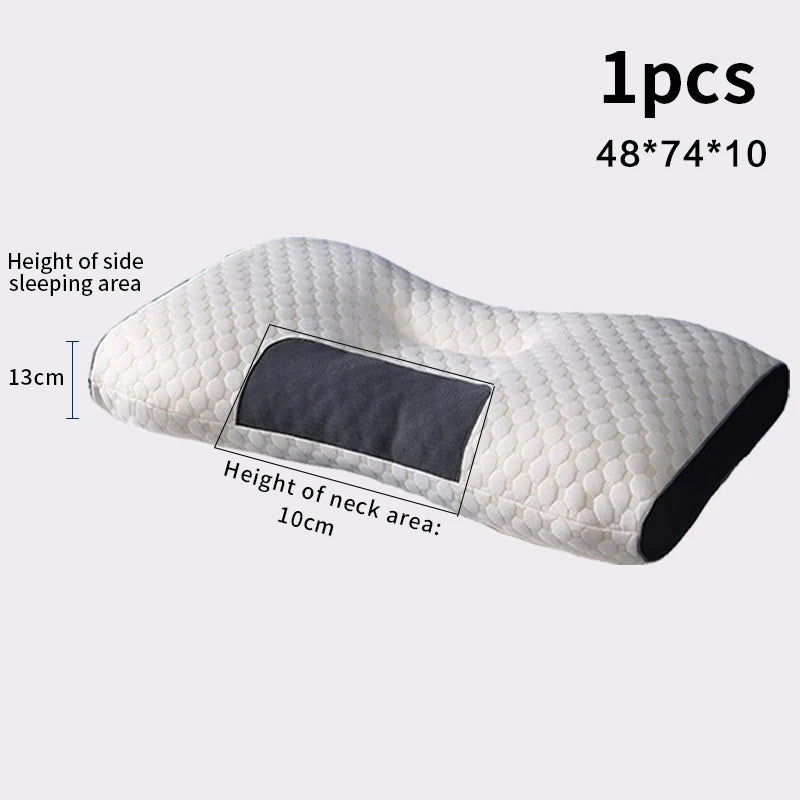Orthopedic Cervical Neck Pillow – Soybean Fiber Sleep & Massage Support