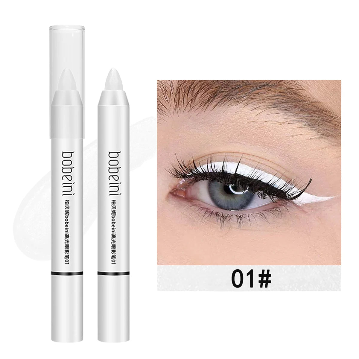 Silkworm Eyeshadow & Highlighter Stick – Matte & Pearlescent Brightening Pencil