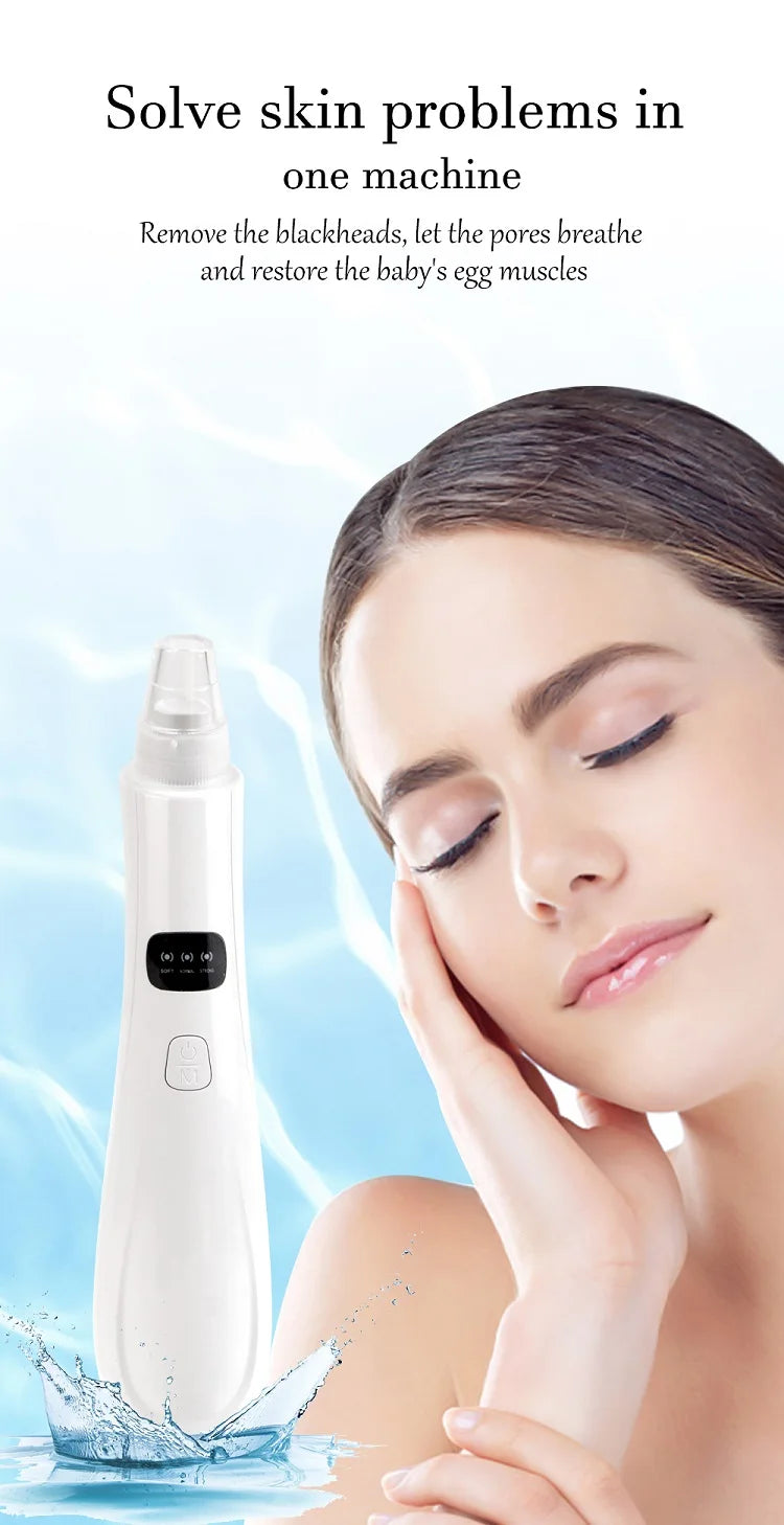 3-Mode Face Vacuum Blackhead Remover – Deep Cleansing Beauty Device