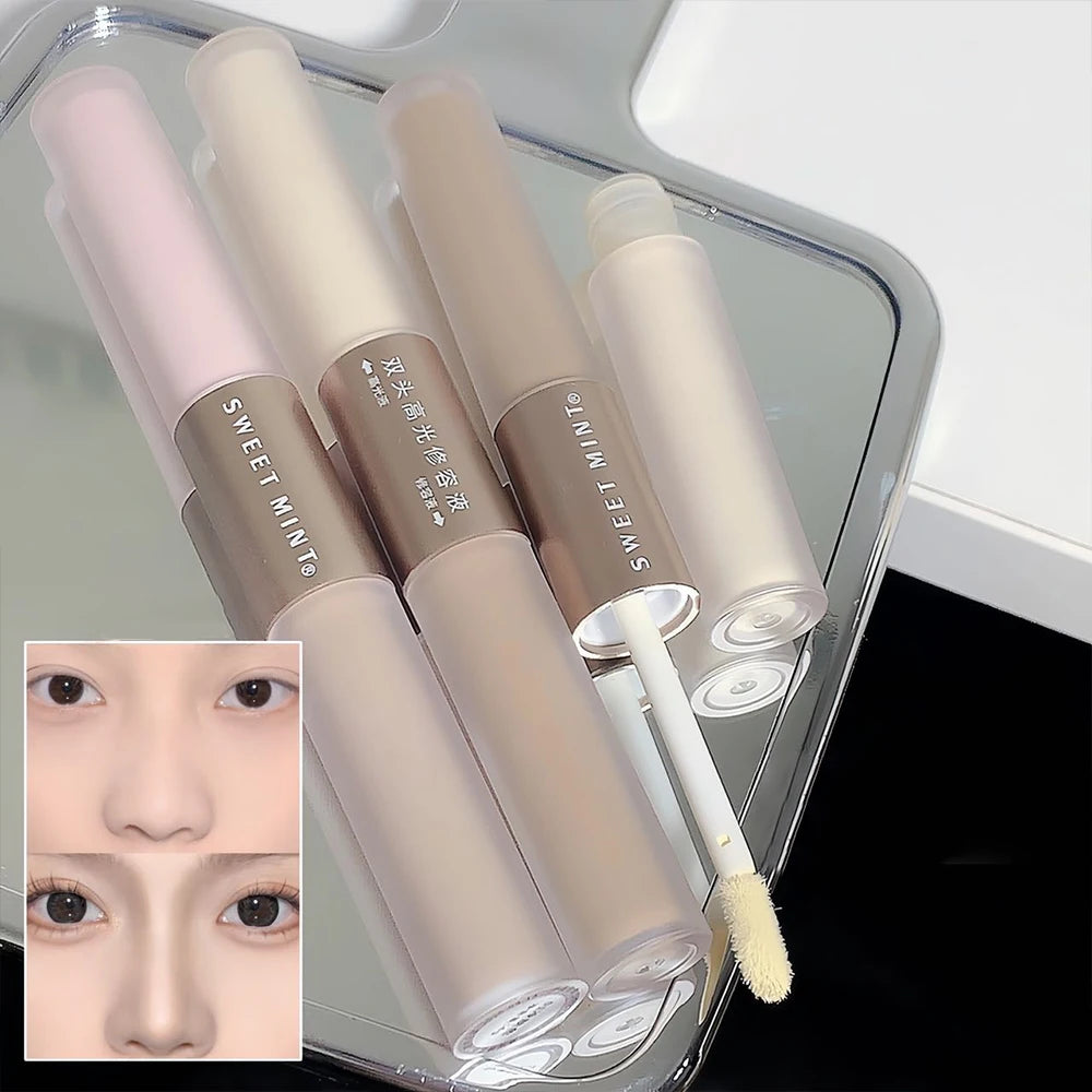 2-in-1 Matte Contour & Highlighter Stick – Double-Ended Cream Bronzer