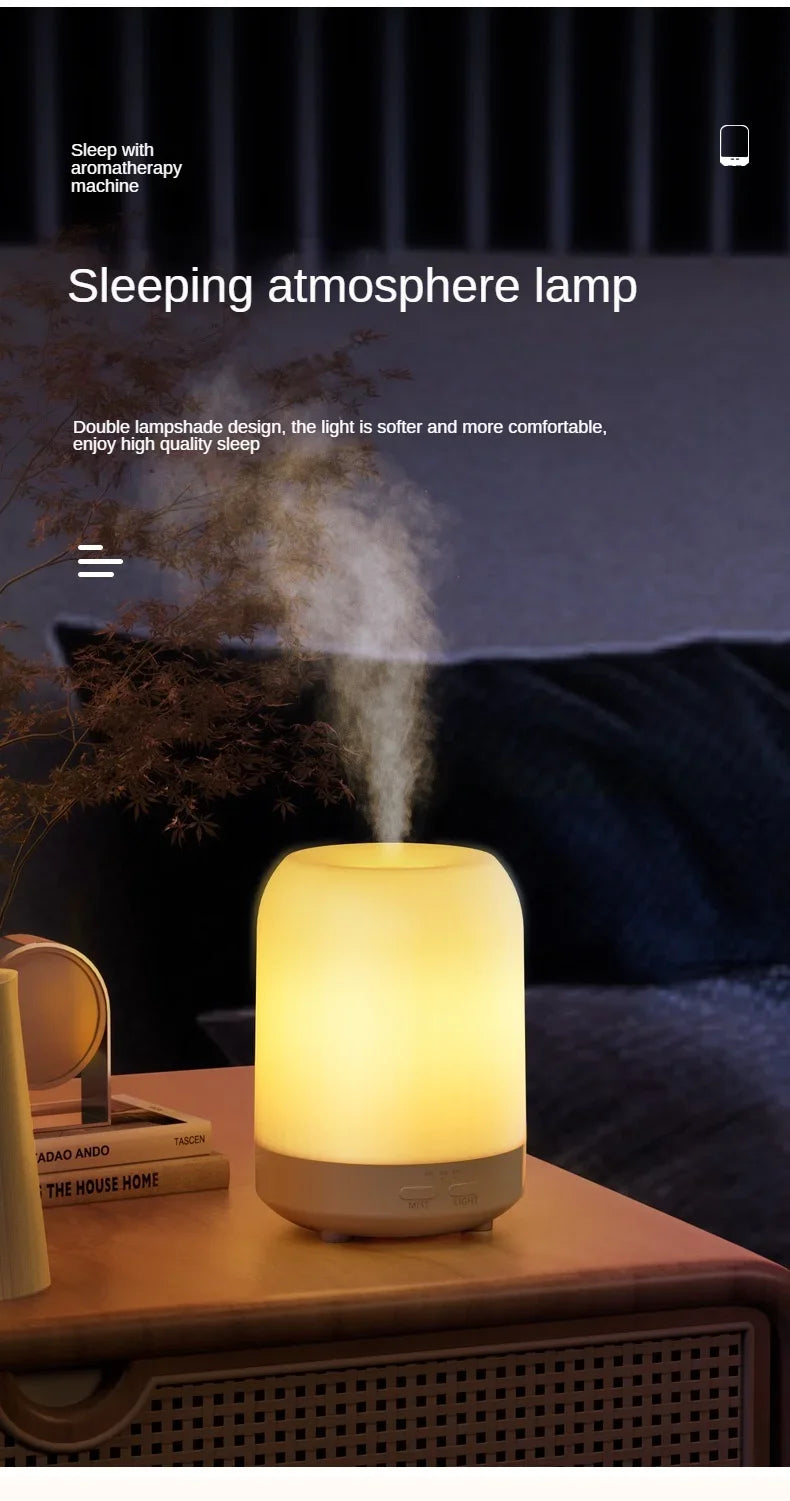 Essential Oil Diffuser with Night Light – Aromatherapy & Humidifier for Home
