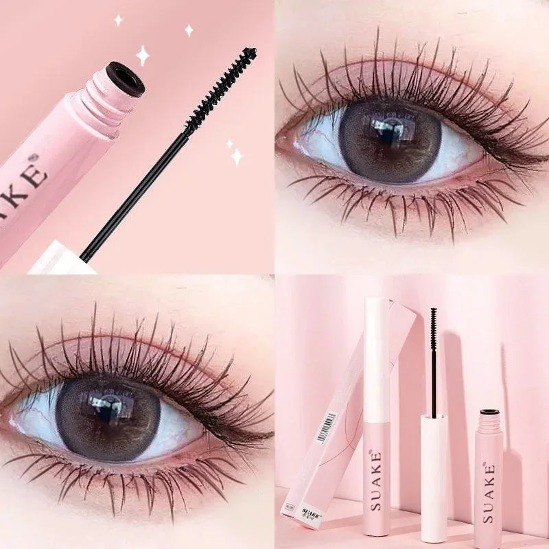 Silk Fiber Matte Mascara – Waterproof, Curling & Lengthening with Ultra-Fine Brush