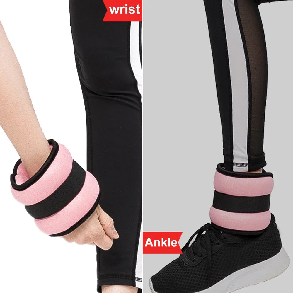 Adjustable Ankle & Wrist Weights (0.5kg/1kg) – Neoprene Straps for Training & Cardio