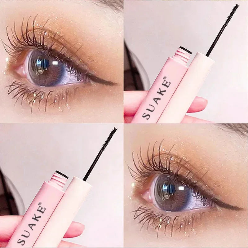 Silk Fiber Matte Mascara – Waterproof, Curling & Lengthening with Ultra-Fine Brush