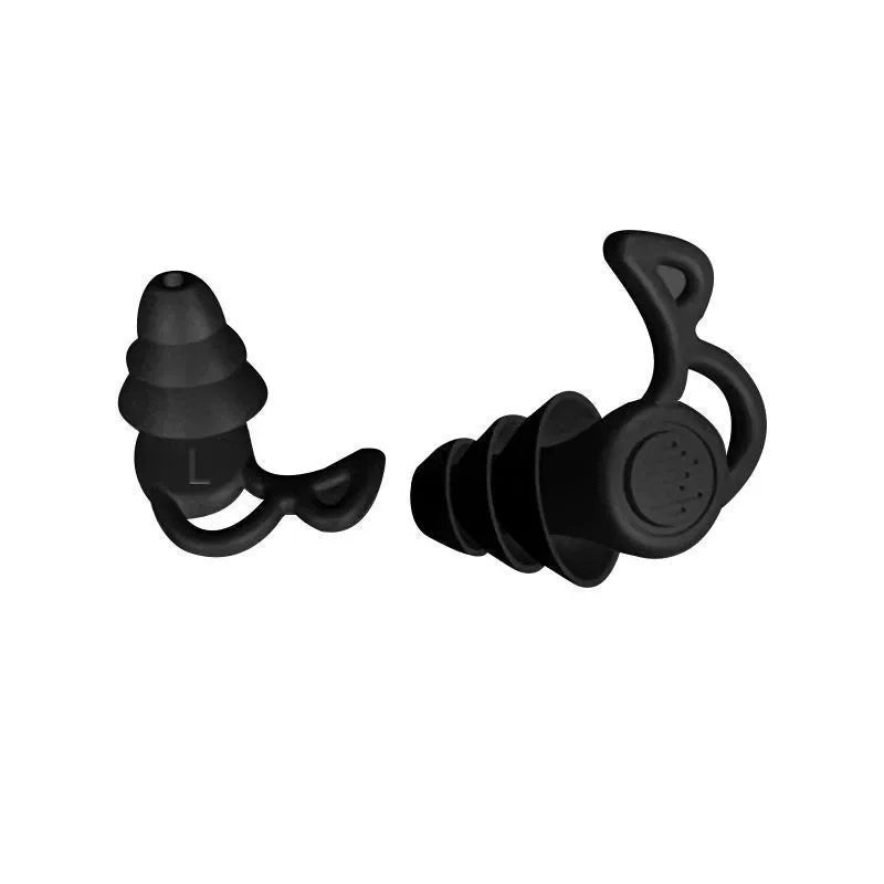 3-Layer Silicone Earplugs – Reusable Waterproof Noise-Reducing Ear Protection