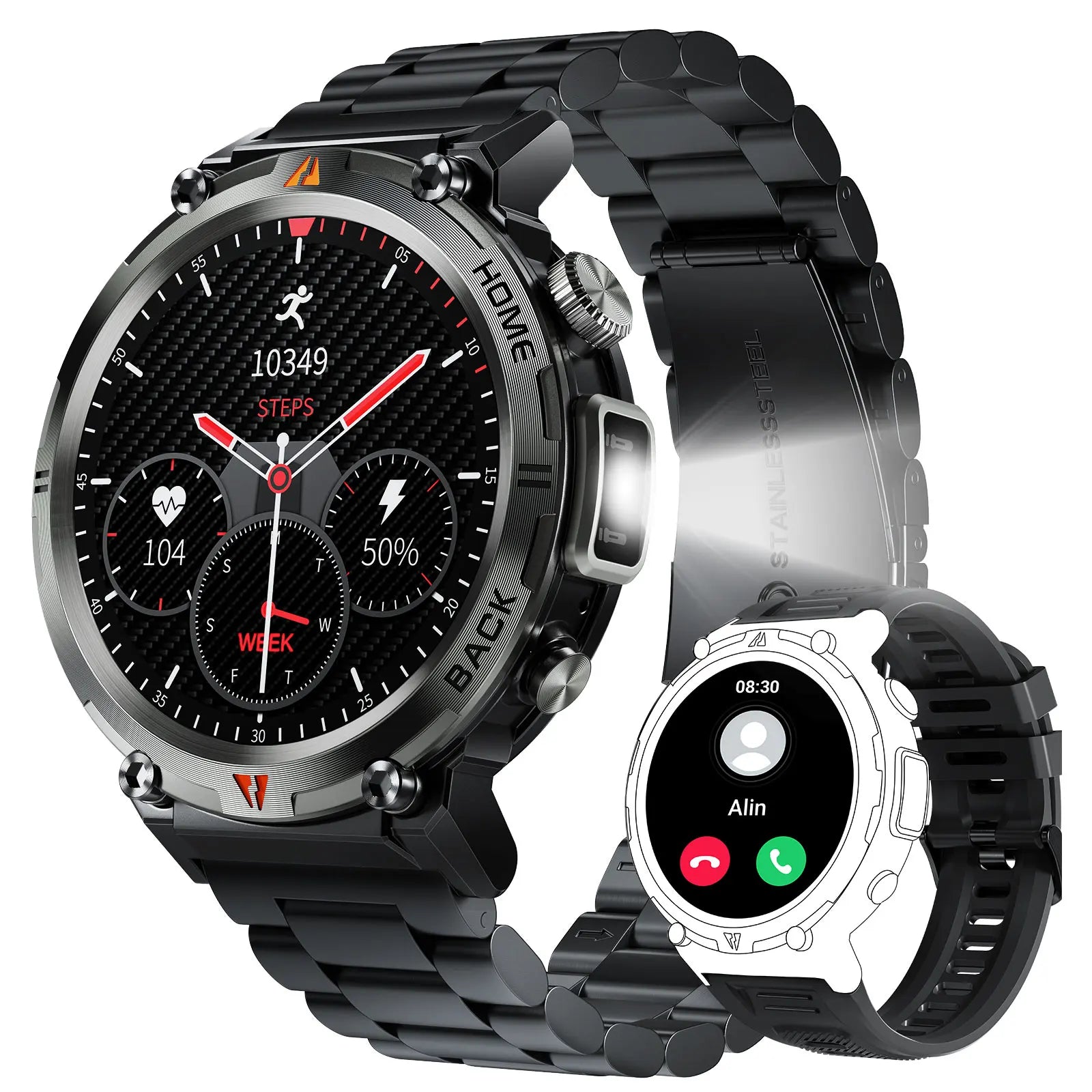Smart Watch – Bluetooth Call & Health Monitor for iOS/Android