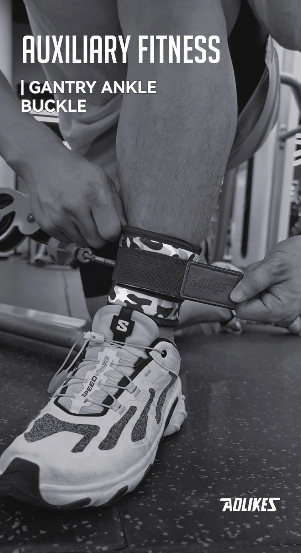 AOLIKES Adjustable Ankle/Wrist Cuffs – Padded Straps for Cable Glute Workouts