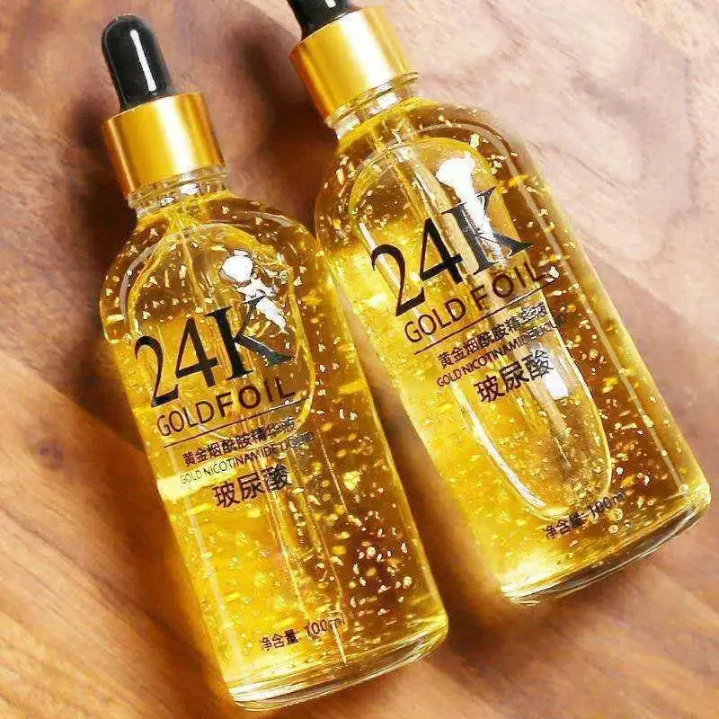 100ml 24K Gold Face Serum – Hyaluronic Acid & Niacinamide Anti-Aging Essence