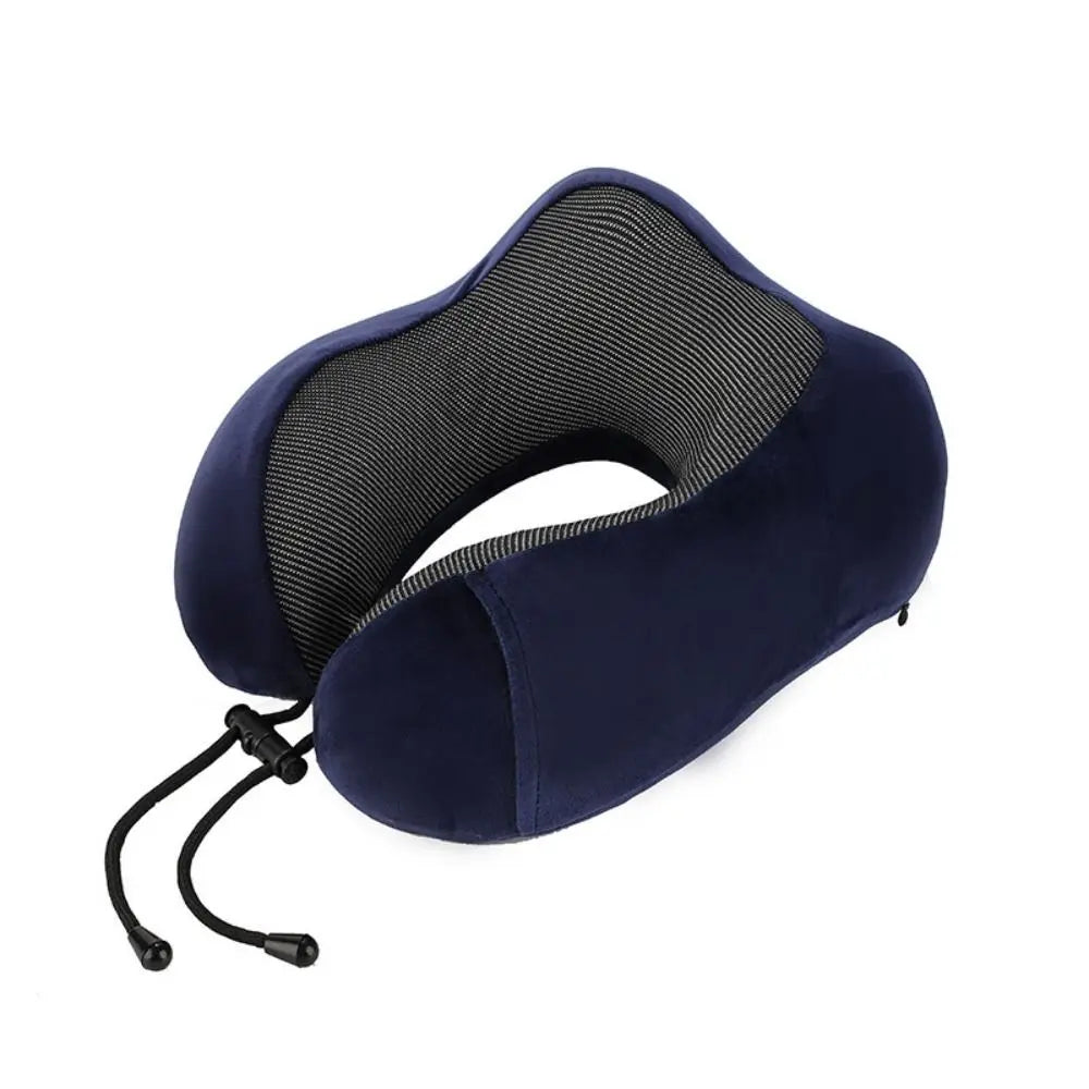 U-Shaped Memory Foam Travel Pillow – Neck Support Cushion for Travel Essentials