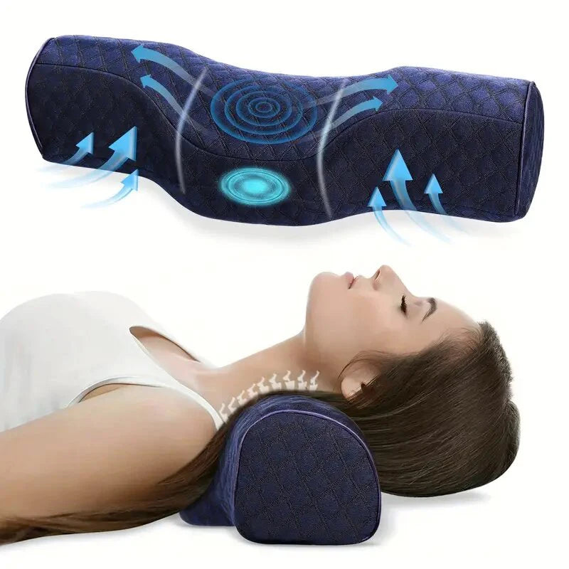 Cervical Neck Pillow – Comfort Head Support & Relaxing Massager