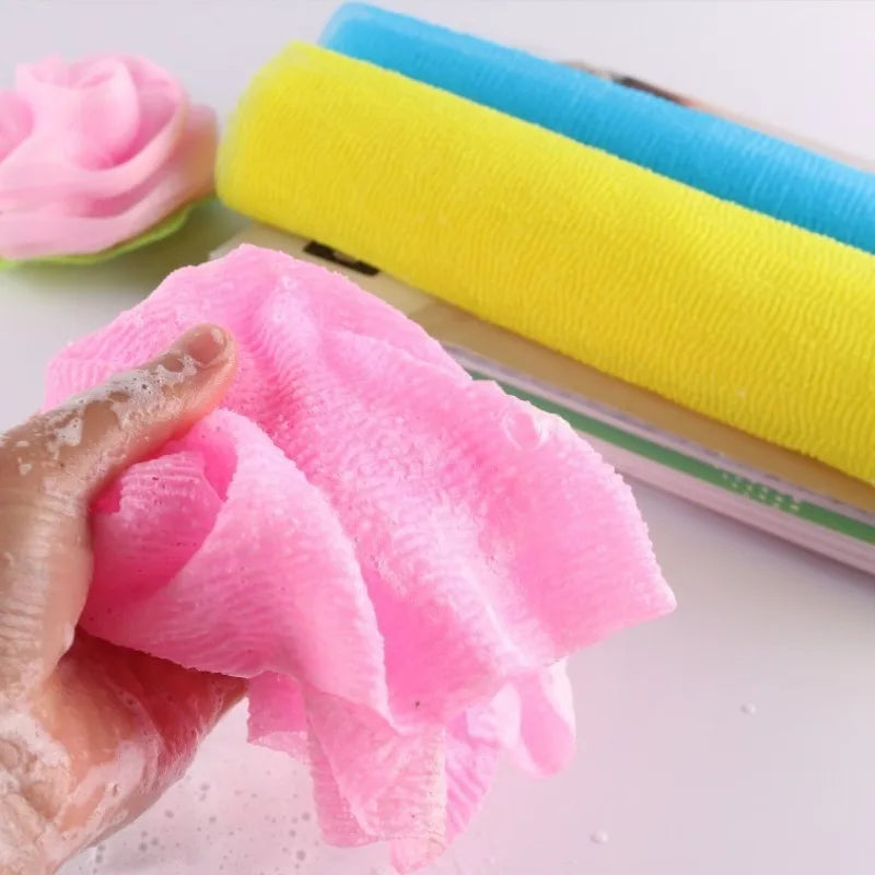 Japanese Exfoliating Body Towel – Nylon Skin Polishing Bath Cloth
