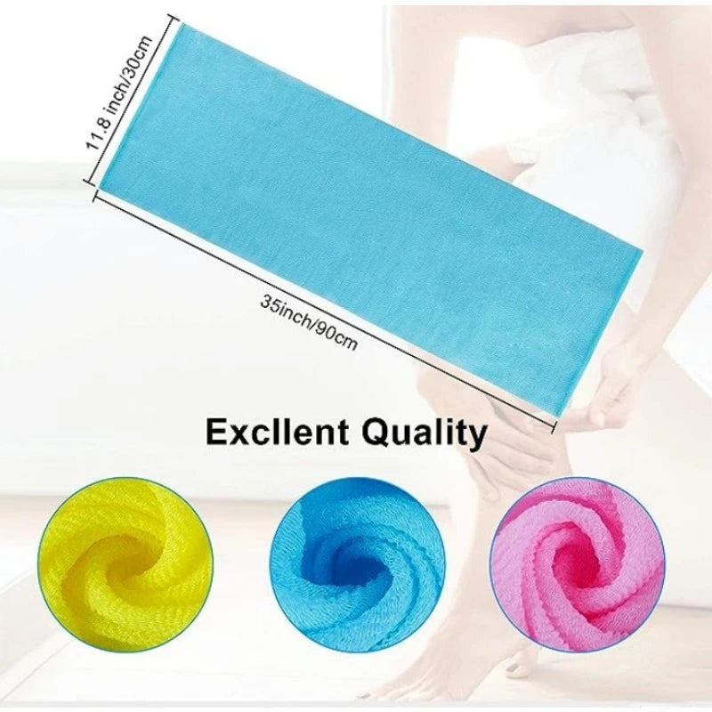 Japanese Exfoliating Body Towel – Nylon Skin Polishing Bath Cloth