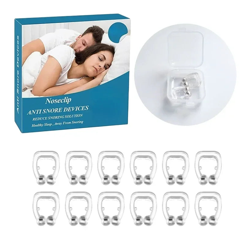 Magnetic Anti-Snoring Nose Clip – Silicone Sleep Aid for Easy Breathing