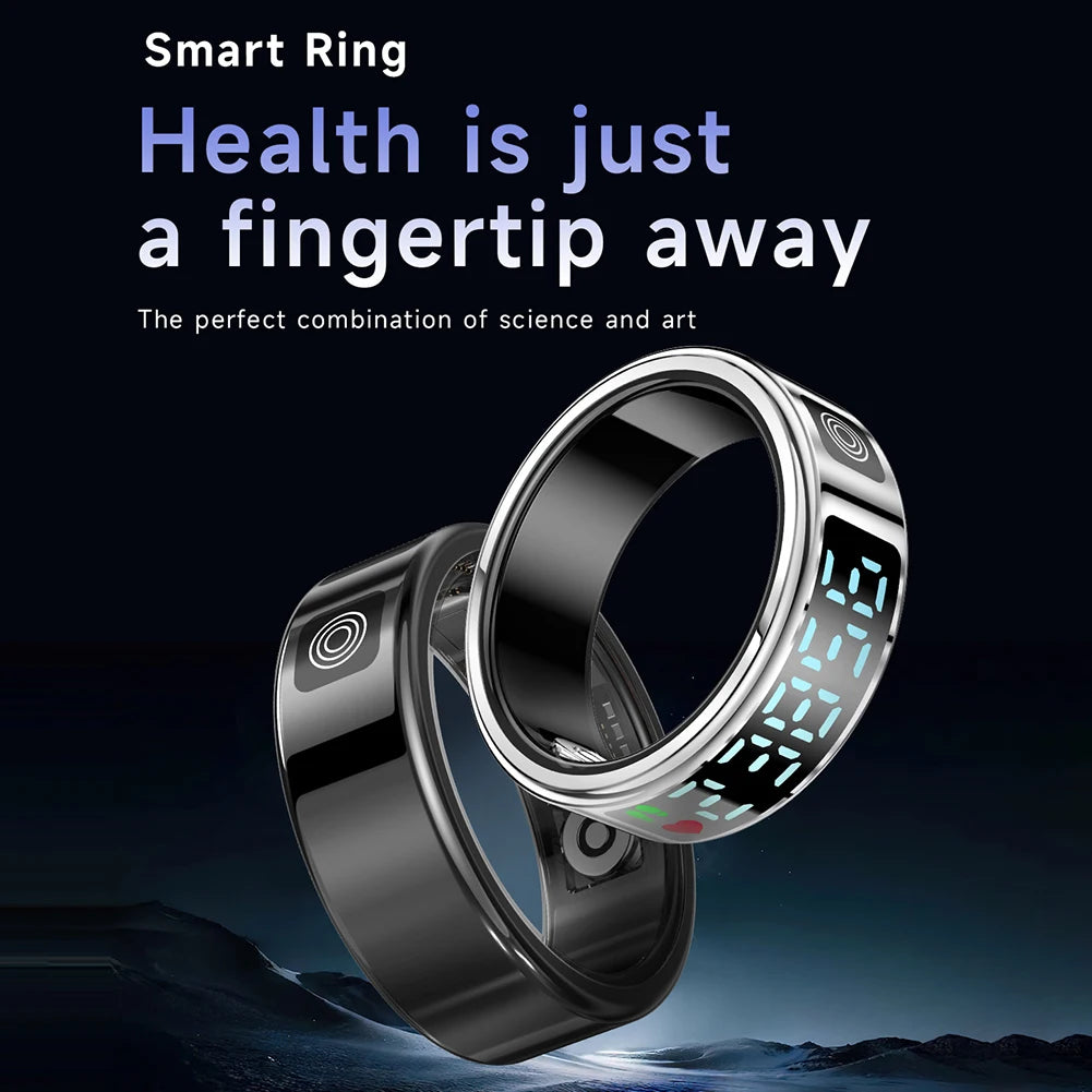 LAXASFIT SR08 Smart Ring – Heart Rate, Sleep Monitor & Motion Tracker (IP68)