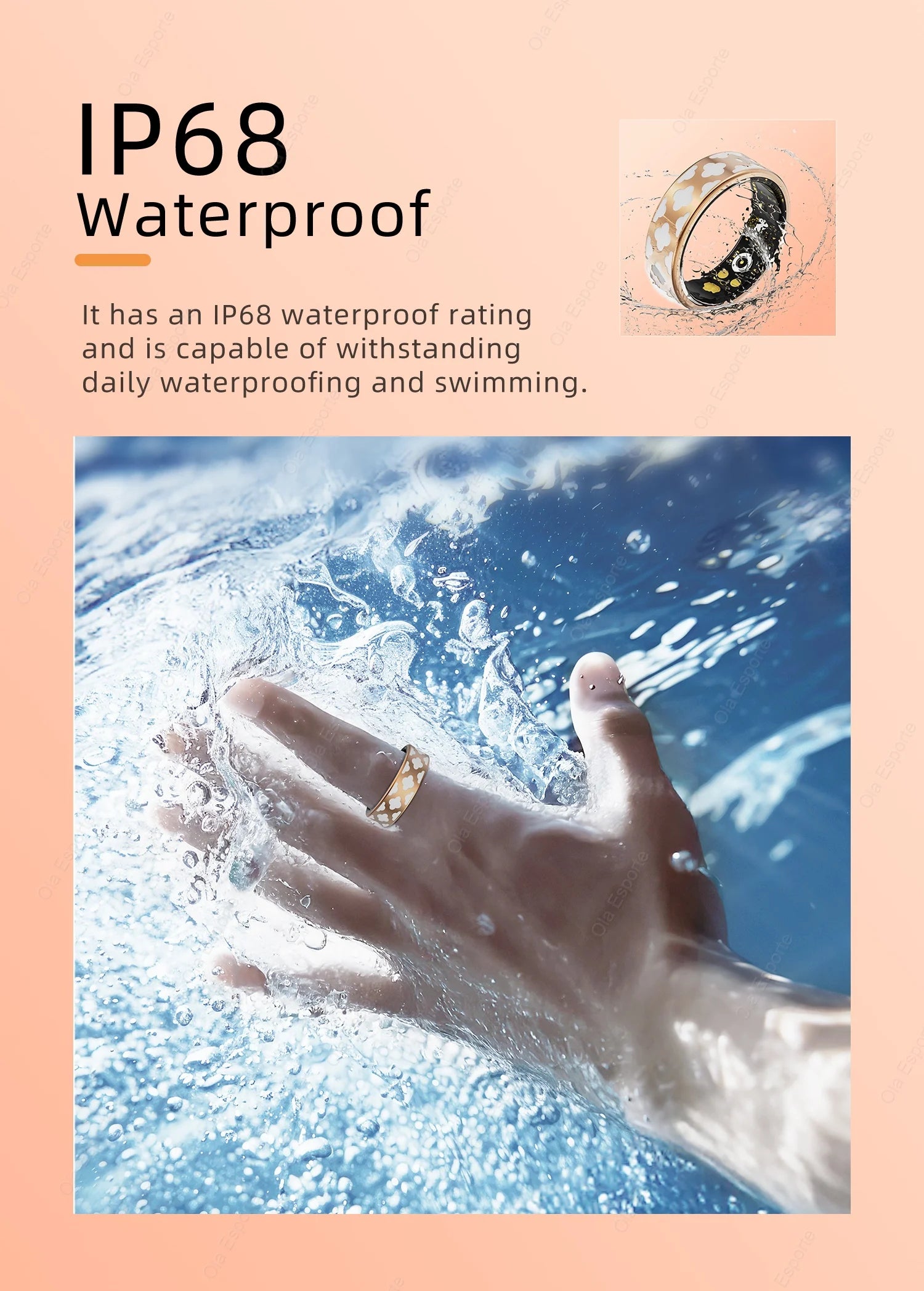 Smart Ring for Xiaomi – Heart Rate, SpO2 & Sleep Monitor Fitness Tracker