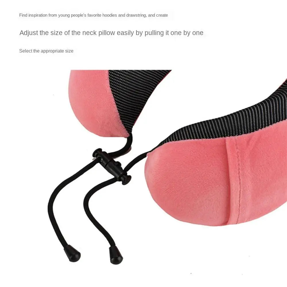 U-Shaped Memory Foam Travel Pillow – Neck Support Cushion for Travel Essentials