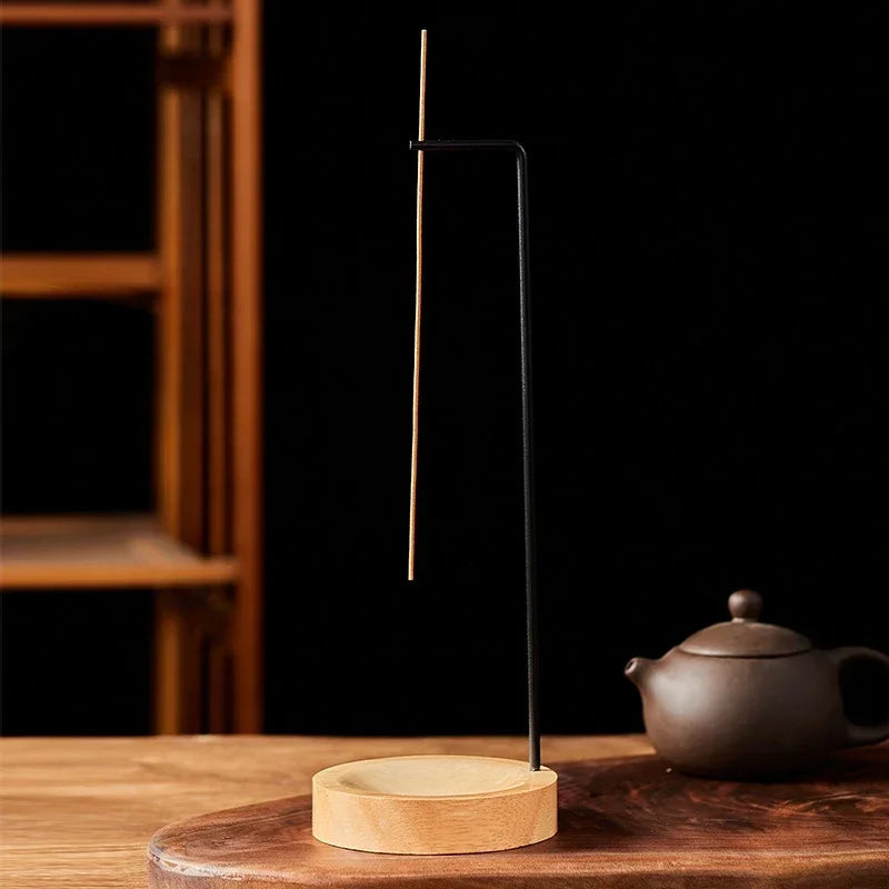 Creative Upside Down Wooden Incense Burner – Decorative Stick Holder