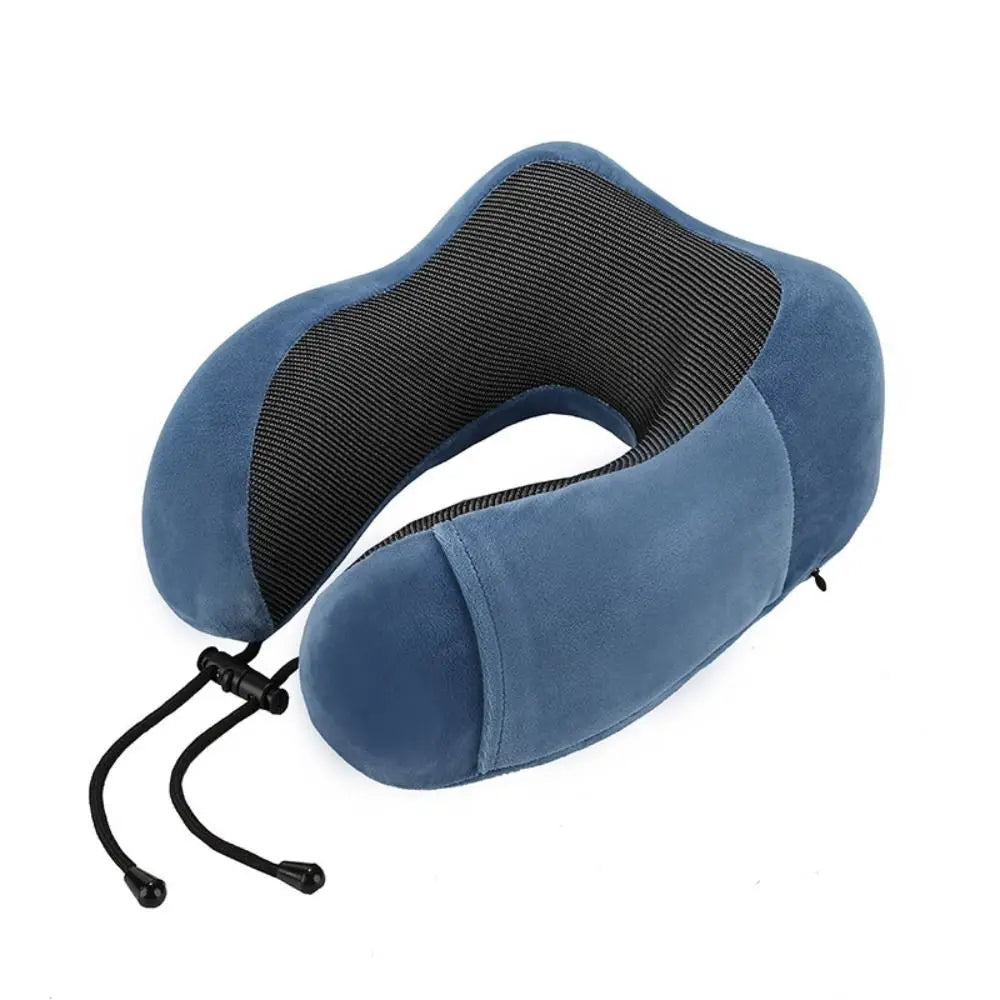 U-Shaped Memory Foam Travel Pillow – Neck Support Cushion for Travel Essentials