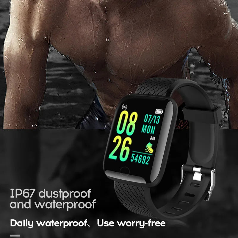 116 Plus Smart Watch – Fitness Tracker with Heart Rate Monitor & Waterproof Design
