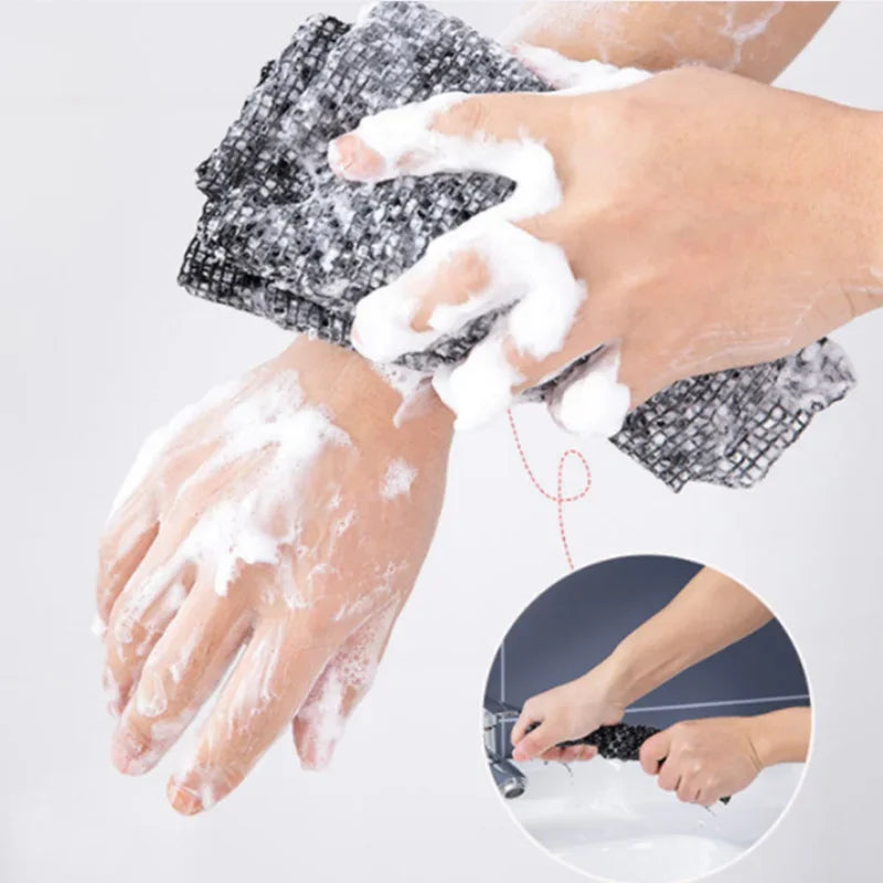 Japanese Exfoliating Nylon Bath Towel – Back Scrub Cloth