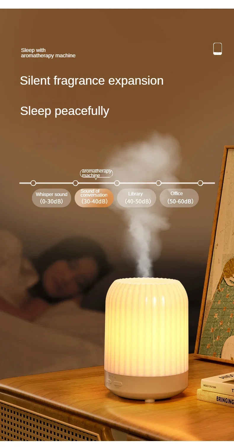 Essential Oil Diffuser with Night Light – Aromatherapy & Humidifier for Home