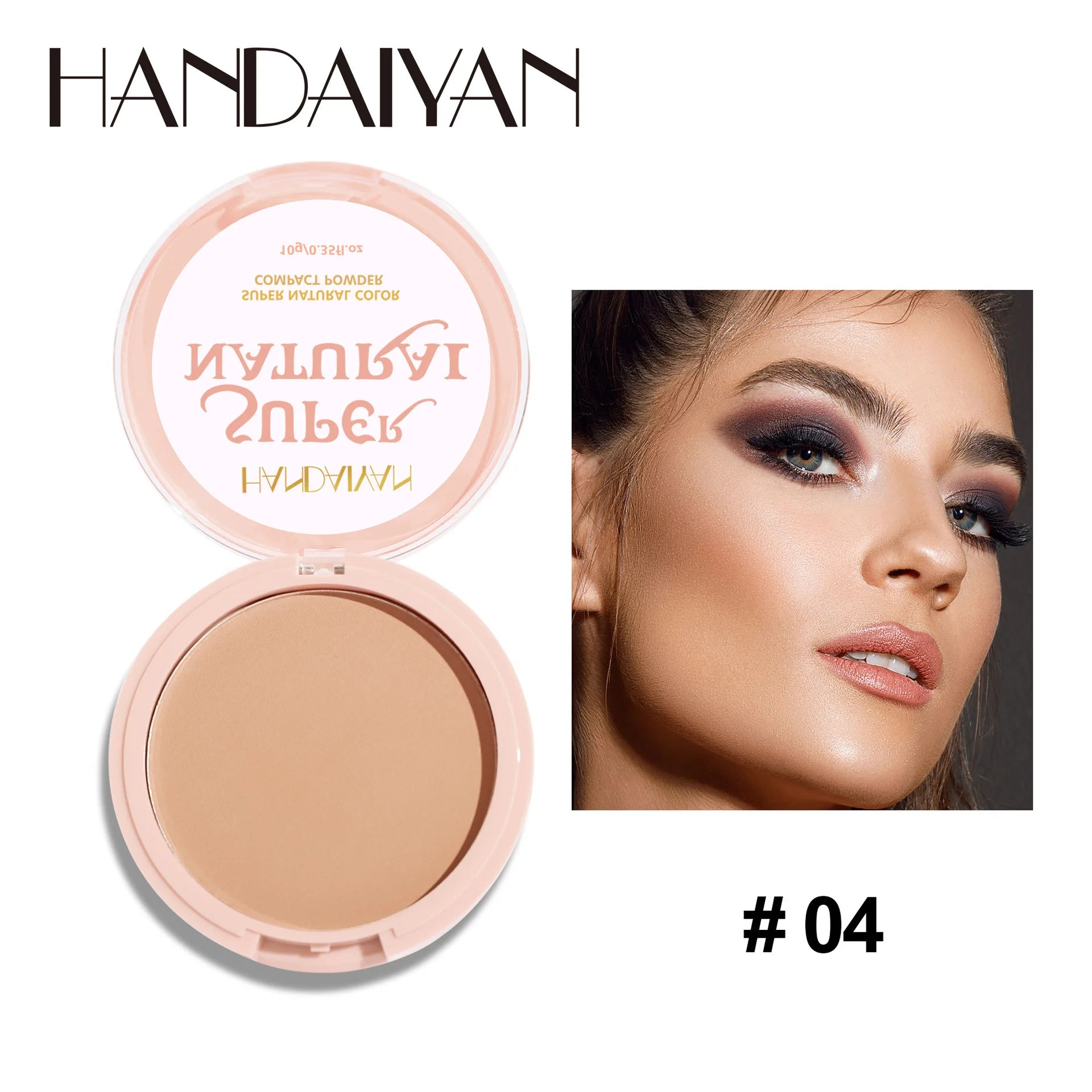 8 Color Matte Face Pressed Powder – 24 Hours Oil Control, Natural Setting Powder Foundation: