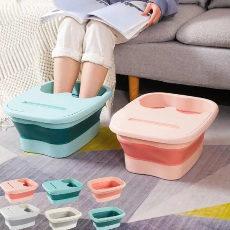 Foldable Foot Spa Bucket – Soaking Basin for Home Pedicure & Sauna