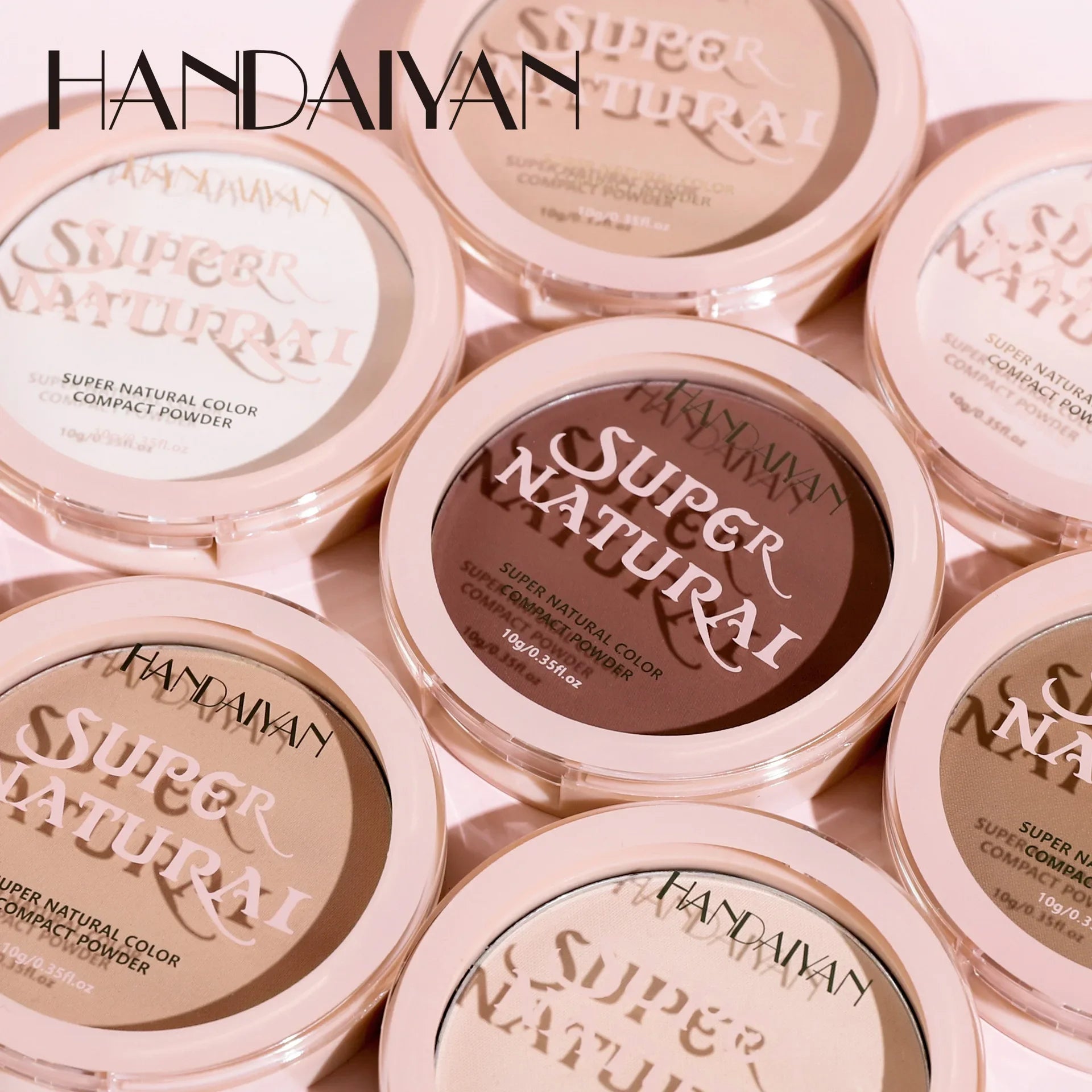 8 Color Matte Face Pressed Powder – 24 Hours Oil Control, Natural Setting Powder Foundation: