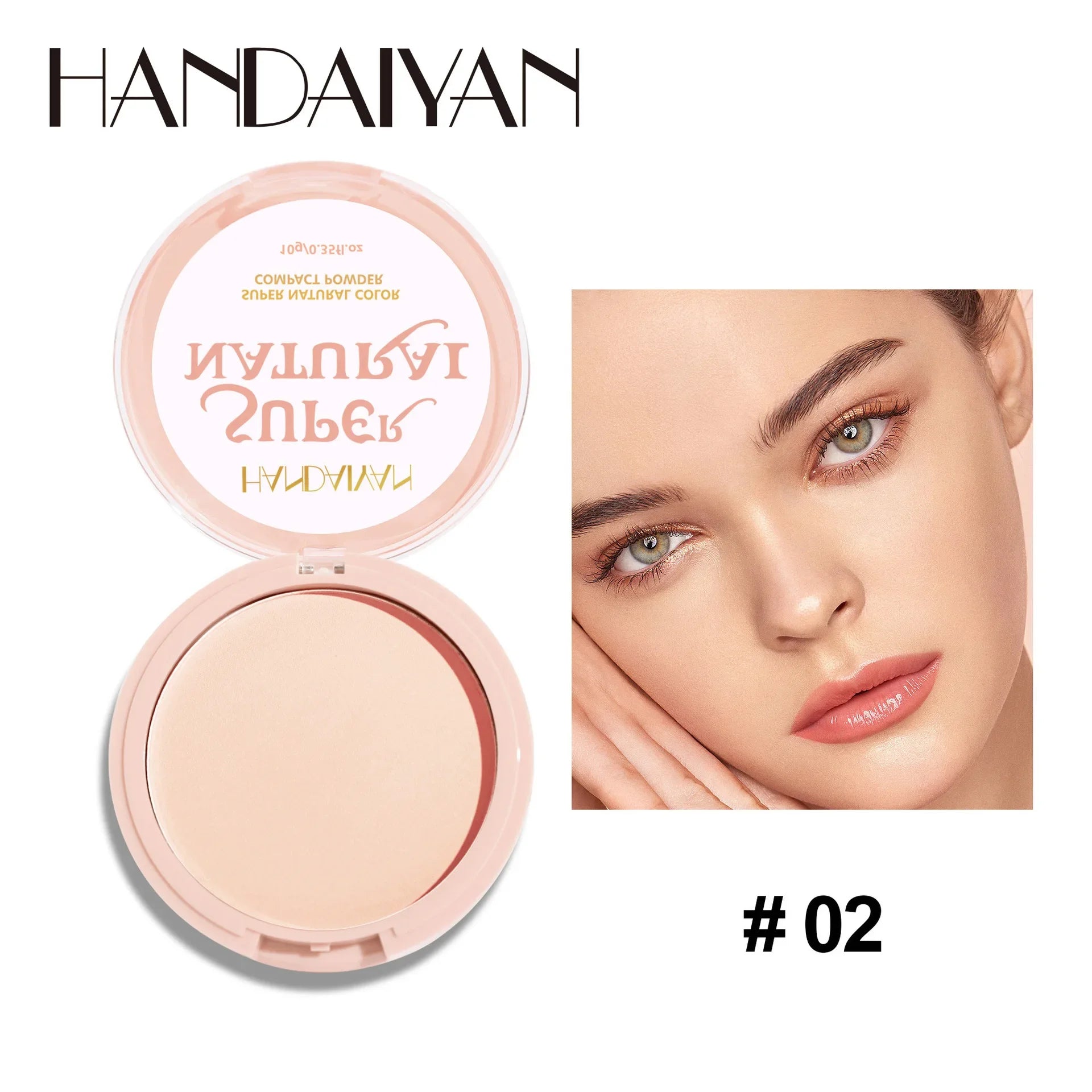 8 Color Matte Face Pressed Powder – 24 Hours Oil Control, Natural Setting Powder Foundation: