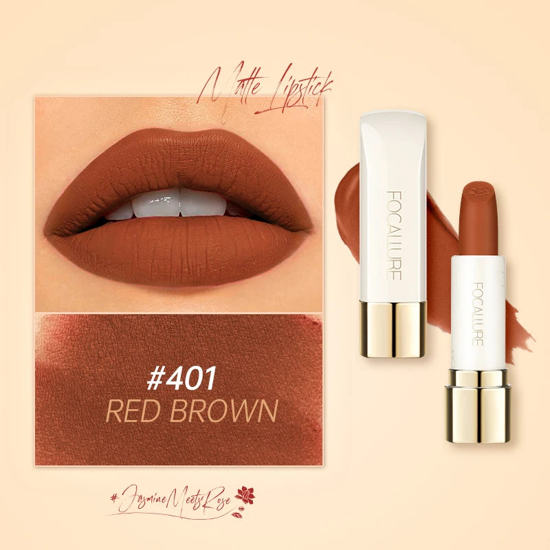 FOCALLURE 16 Shades Matte Lipstick Set – Waterproof, High-Pigment, Natural Finish: